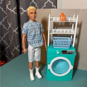 Barbie Ken Laundry Themed Playset